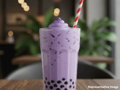 . Taro Milk Tea . Taro Milk Tea