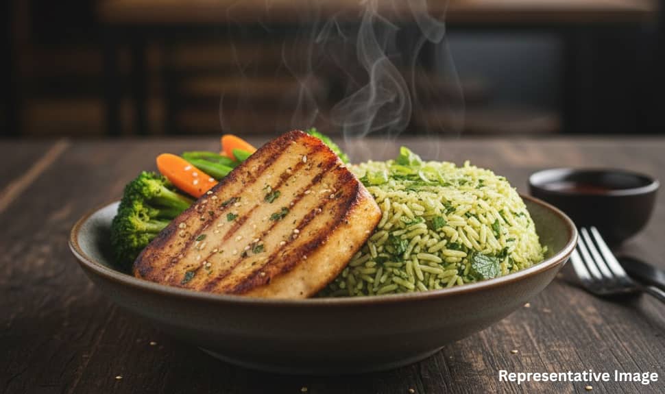 Paneer Steak with Herb Rice