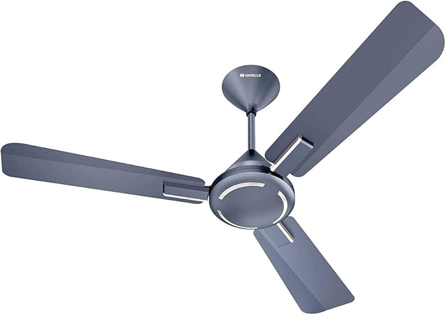 Havells Ambrose Es Nickle Saphire Grey & Silver-Toned Ceiling Fan Havells Ambrose Es Nickle Saphire Grey & Silver-Toned Ceiling Fan
