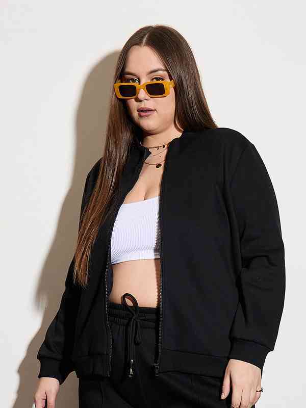 Sassafras Curve Front Open Sweatshirt