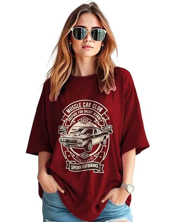 Ausk Oversized Printed T-Shirt Ausk Oversized Printed T-Shirt