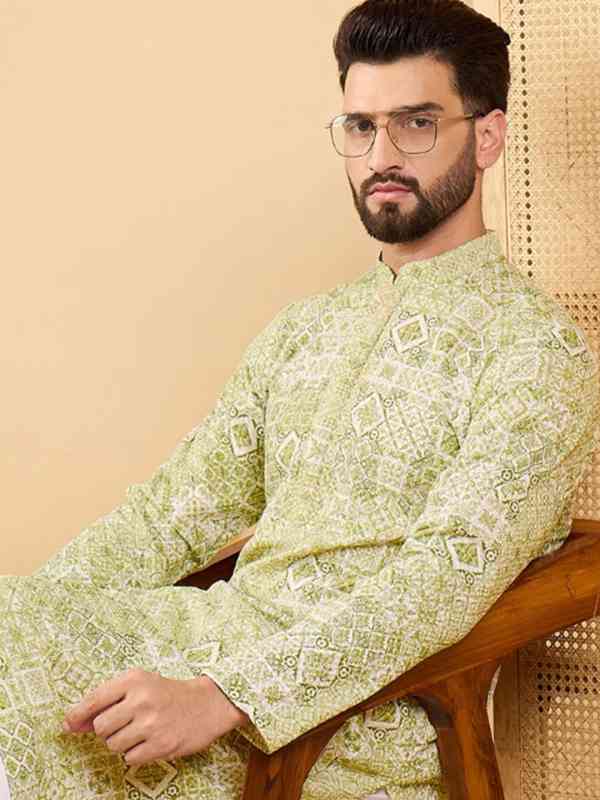 House Of Pataudi Chikankari Kurta