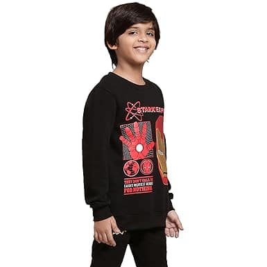 Kids Ville Boys Iron Man Printed Sweatshirts Kids Ville Boys Iron Man Printed Sweatshirts