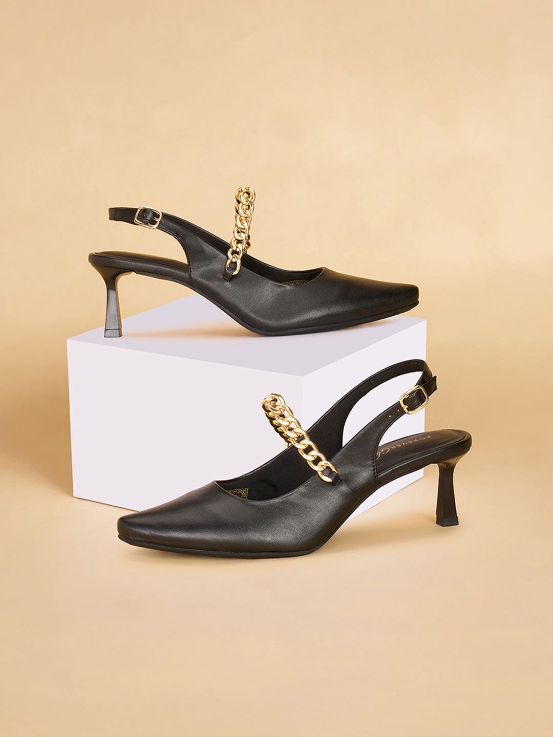 Forever Glam Black Formal Heels
