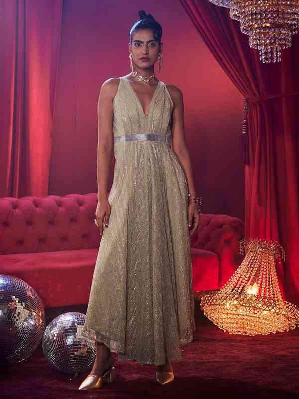 House Of Fett Women Shimmer Glitz Gown
