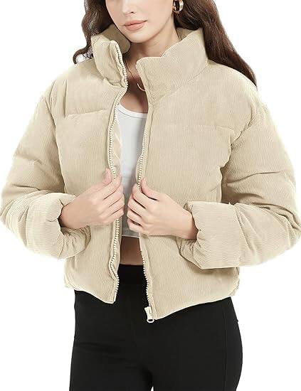 Women Cropped Puffer Jacket Women Cropped Puffer Jacket