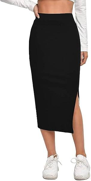 Alyne Women’s Elastic Waist Bodycon Skirt Alyne Women’s Elastic Waist Bodycon Skirt