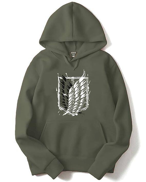 Adro Men’s Cotton Hooded Sweatshirt Adro Men’s Cotton Hooded Sweatshirt