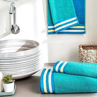  D’Decor Blue Cotton 500 GSM Hand Towels