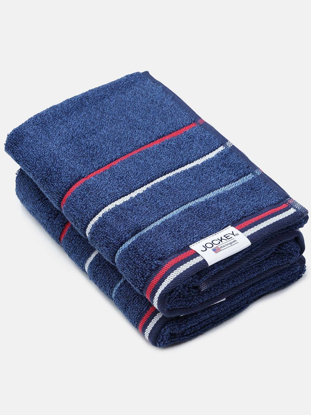  Jockey Cotton Striped Hand Towels 