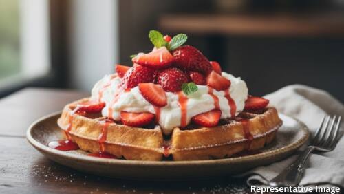 Strawberry Cream Waffle