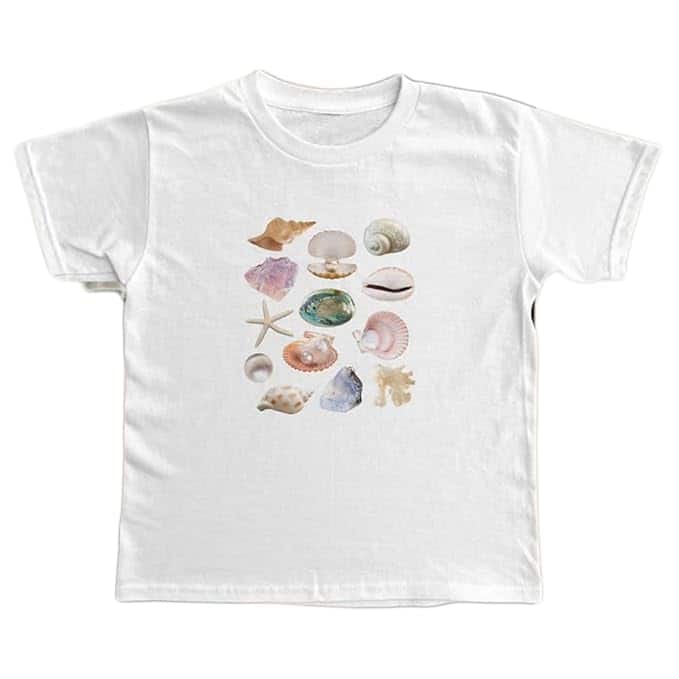 Y2k Graphic Baby Tees for Women Fruit Bow Shirt Crop Top