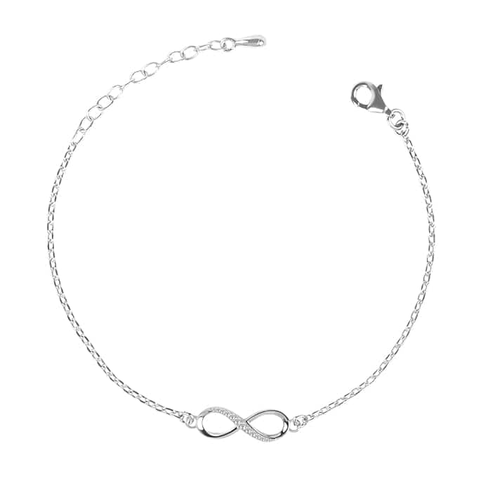 Clara Sterling Silver Infinity Bracelet
