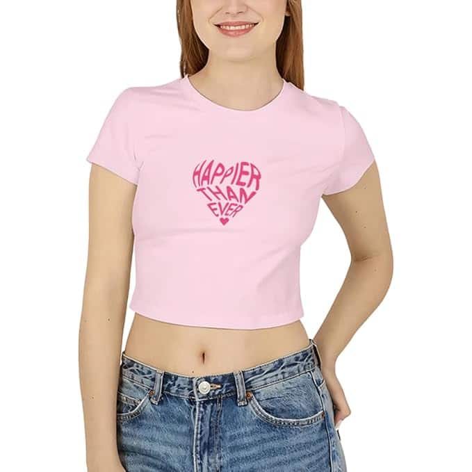 Verdusa Women's Y2K Graphic Crop Top - Vintage 90s Baby Tee, Pink Multi, Size XL