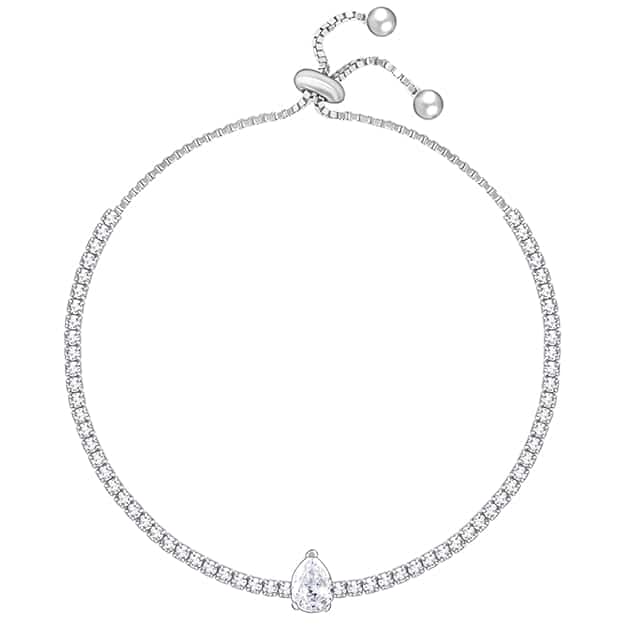GIVA 925 Silver Joy of White Bracelet