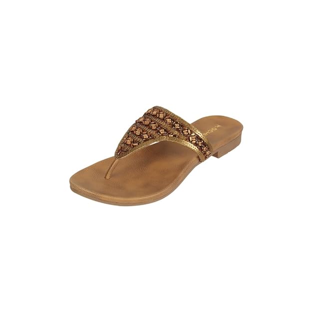 Mochi Women’s Embellished Flat Chappal