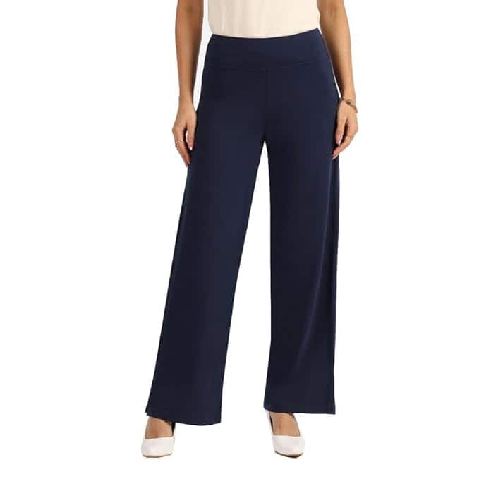 Blissclub AM PM Cotton Wide Leg Trousers
