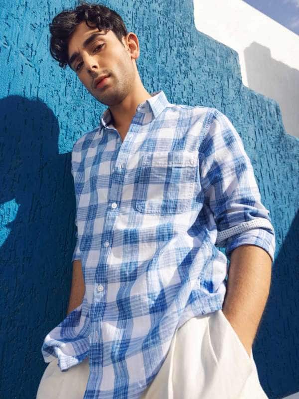 VASTRADO Men Classic Slim Fit Buffalo Checks Opaque Checked Casual Shirt