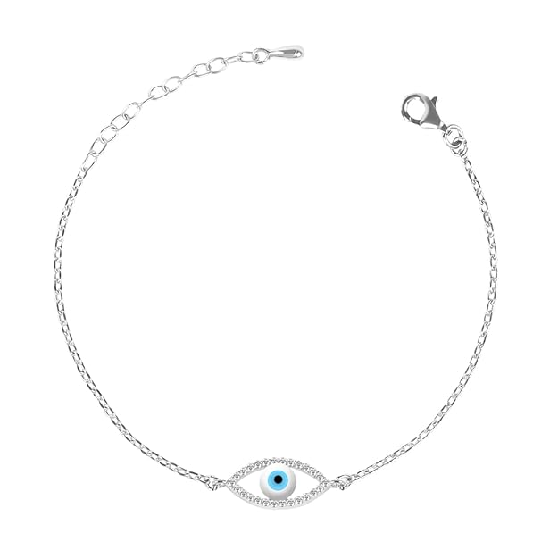 GIVA 925 Silver Joy of White Bracelet
