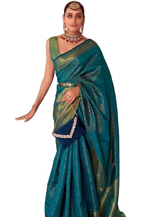 SWORNOF Kanjivaram Banarasi Silk Saree SWORNOF Kanjivaram Banarasi Silk Saree
