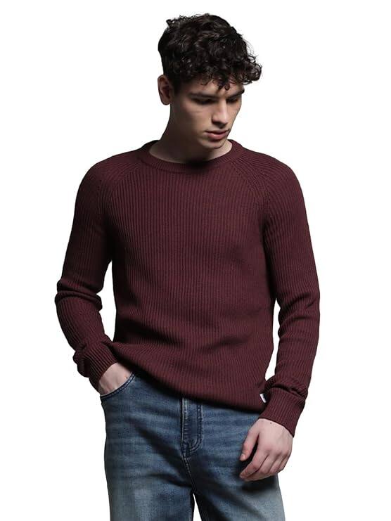 Jack & Jones Men's Acrylic Blend Casual Pullover Sweater Jack & Jones Men's Acrylic Blend Casual Pullover Sweater