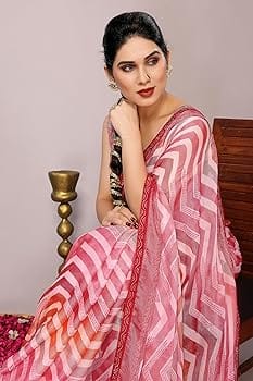 Kalini Fashion Geometric Embellished Saree