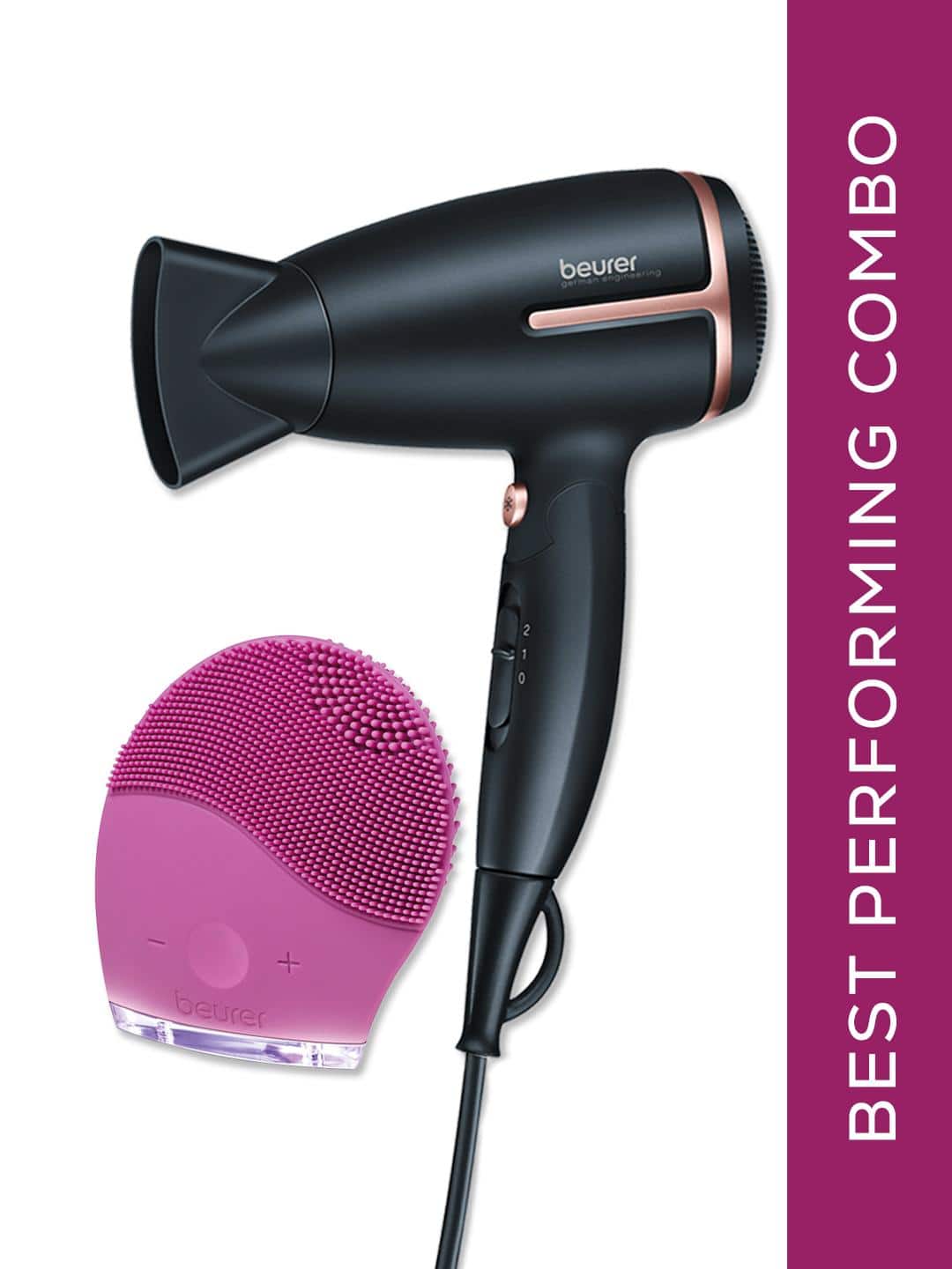 beurer 2-Pcs Hair Dryer &amp; Face Cleanser Brush