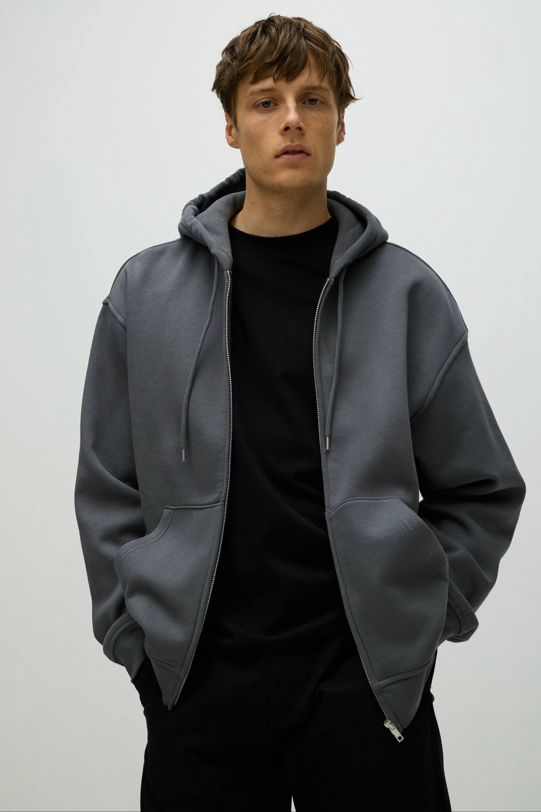 H And M Zip Hoodie