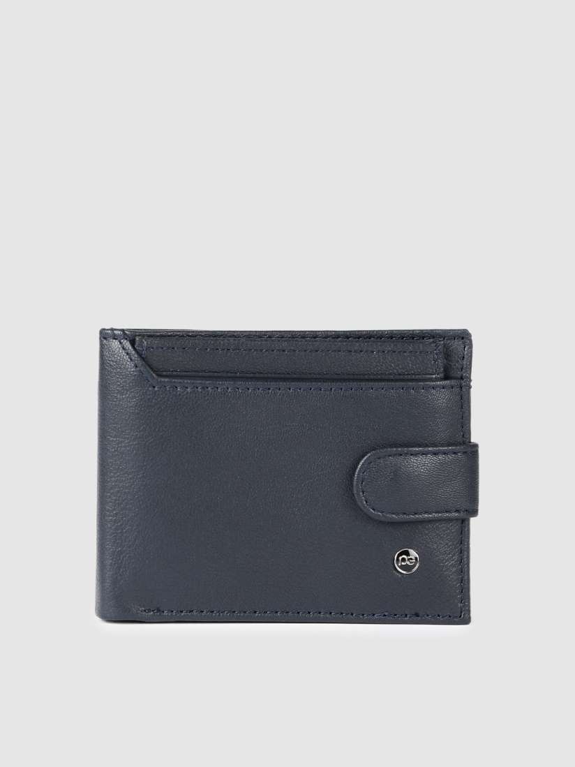  Peter England Men Leather Two Fold Wallet