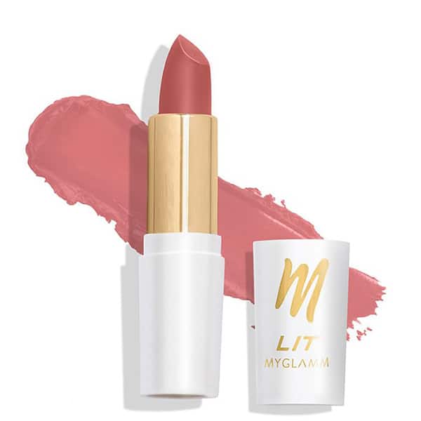 MyGlamm LIT Moist Matte Lipstick - Nude Buff
