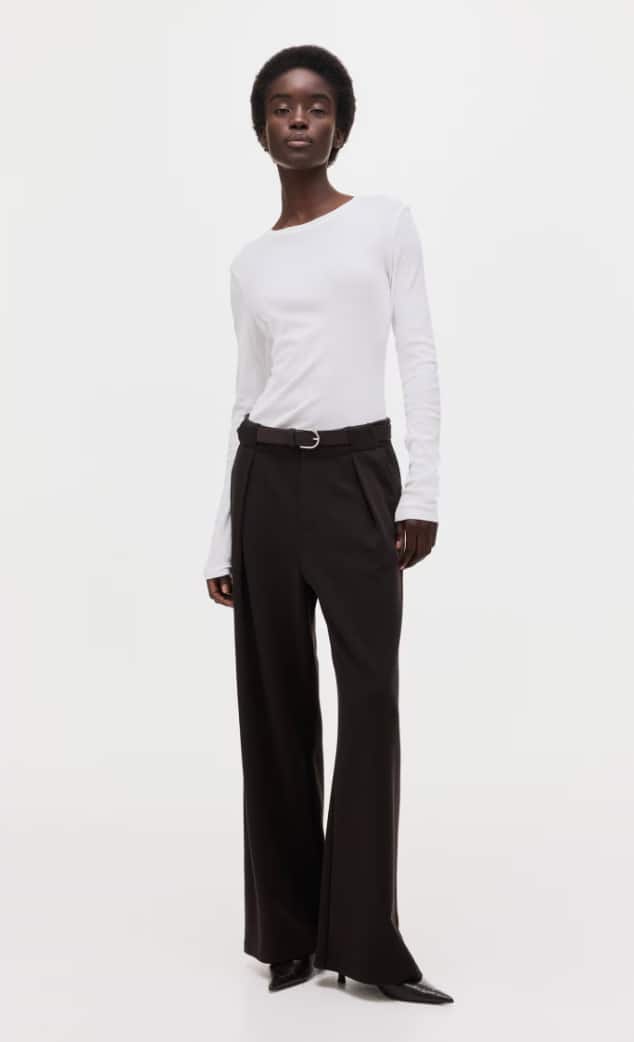 Belted Ponte di Roma trousers