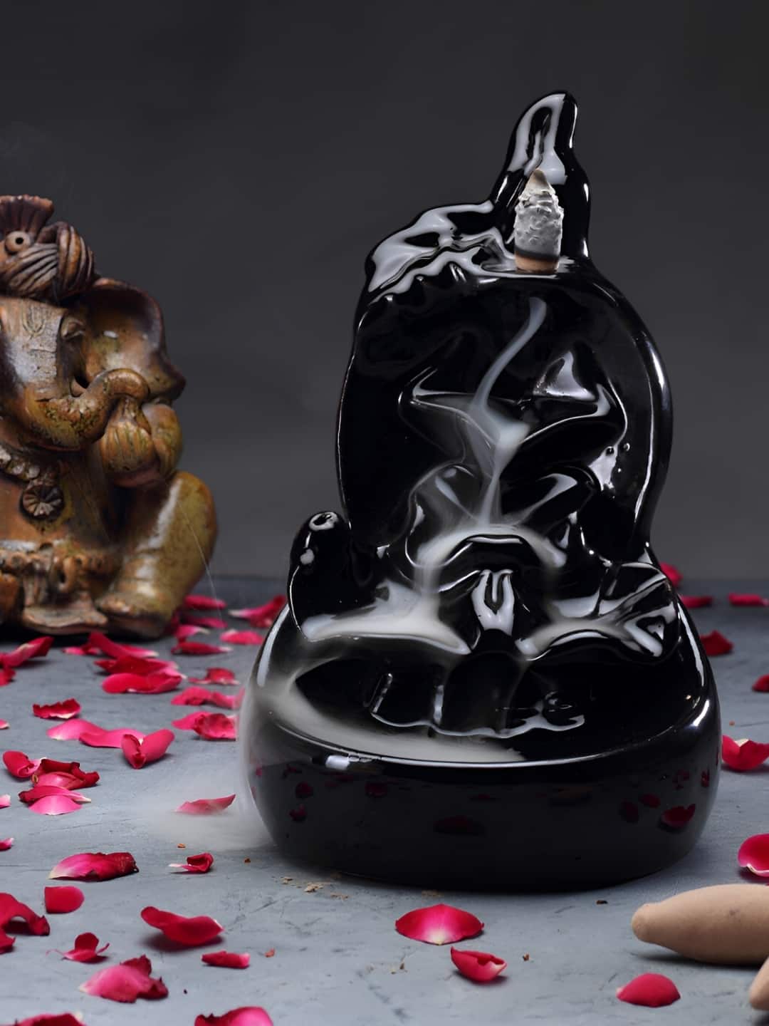 Bodhi House Black Backflow Burner Fountains myntra