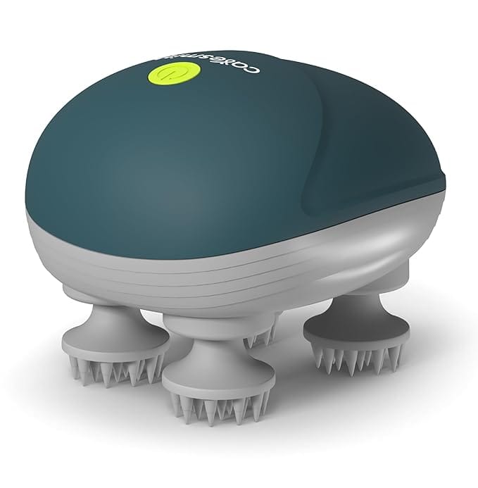 Caresmith Revive Scalp Massager | 96 Silicon Kneading Points with Detachable Heads | Scalp, Body &amp; Head Massager for Hair Growth (Green)