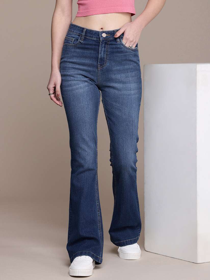 Roadster Flared High-Rise Stretchable Jeans