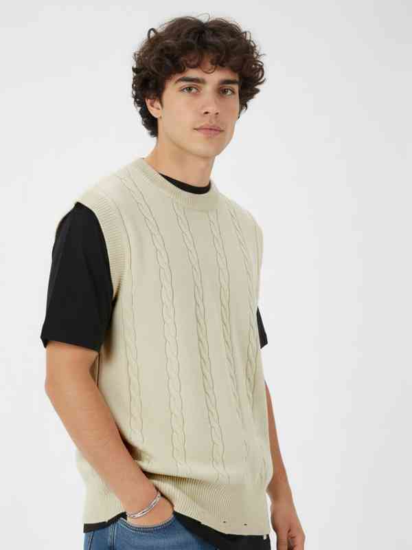 Glitchez Acrylic Sweater Vest