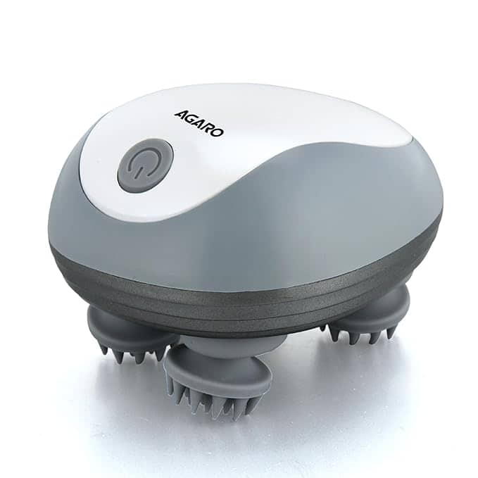 Agaro Scalp Massager, Rechargeable Electric Head Kneading Massager