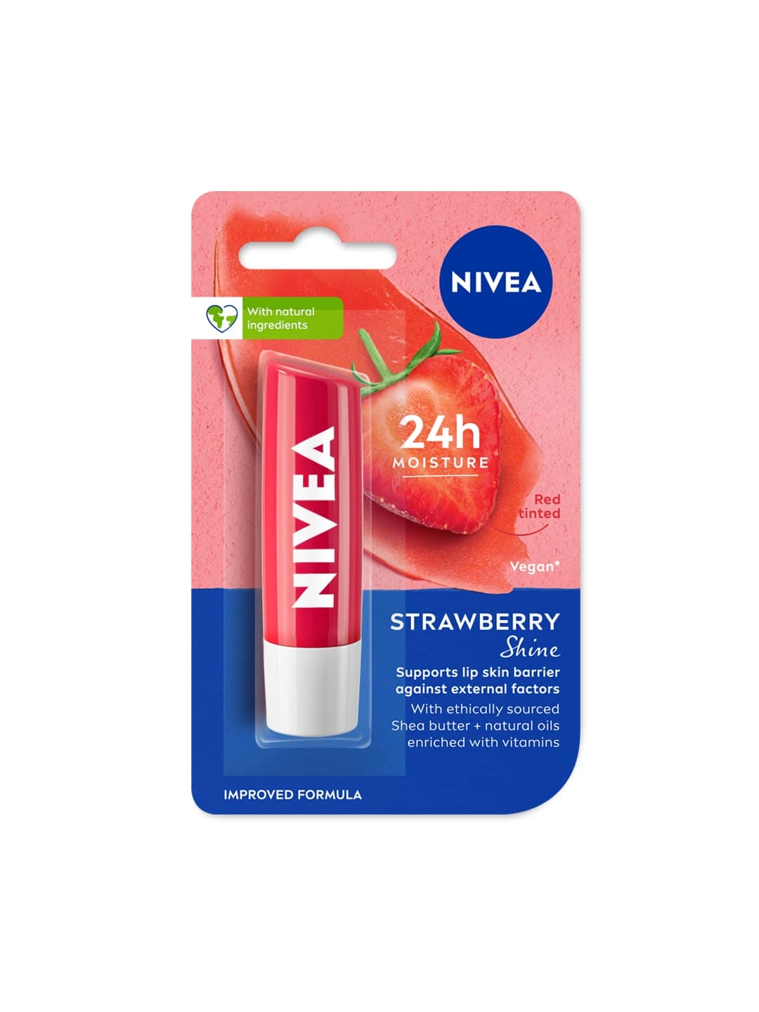 Nivea Women Strawberry Lip Balm 