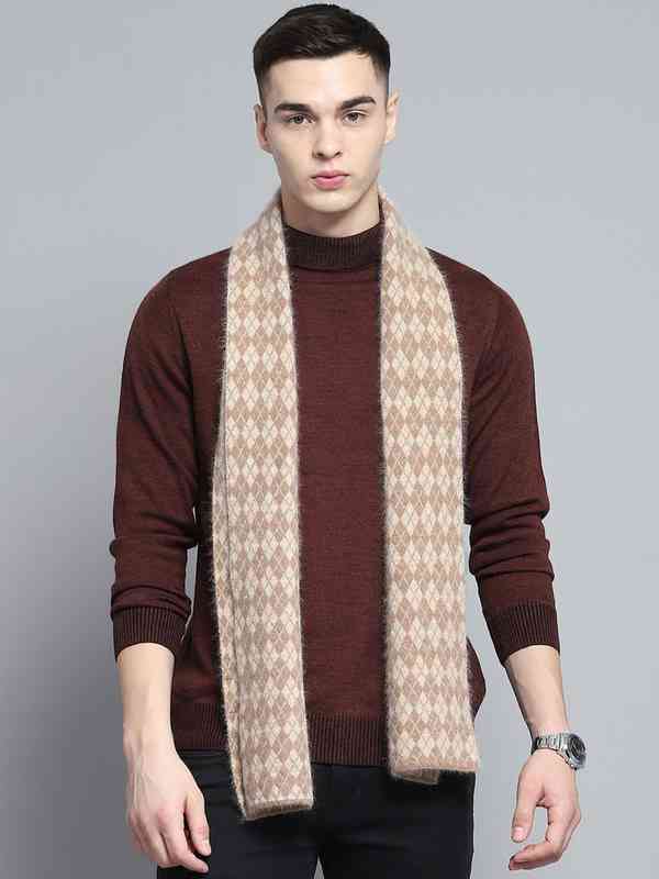 Monte Carlo Men Merino Wool Mufflers