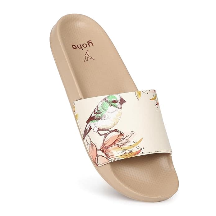 YOHO Tropica Printed Comfortable Women Slides | Waterproof Monsoon Sandals