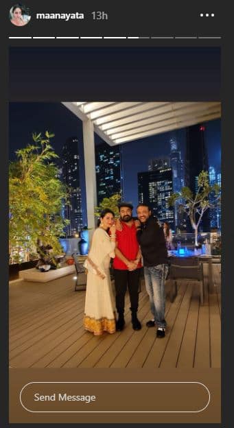 Viral pics from Mohanlal, Sanjay Dutt and Maanayata's Diwali celebrations in Dubai