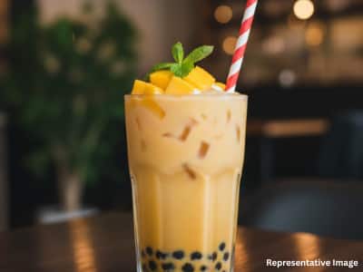 Mango Bubble Tea Mango Bubble Tea