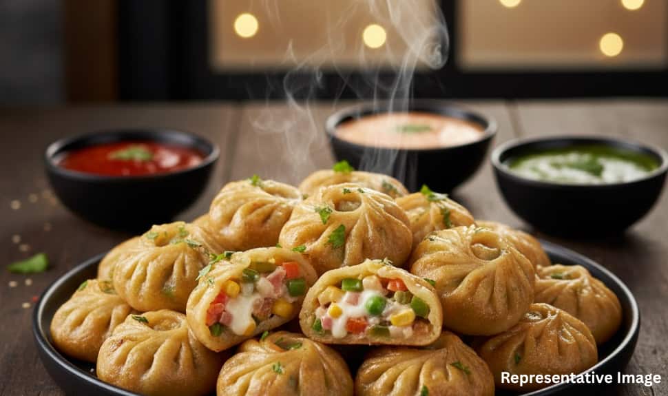 Mixed Veg & Cheese Momos Mixed Veg & Cheese Momos