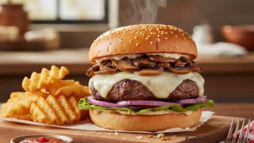 Mushroom Swiss Burger