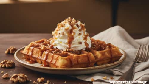 Caramel Walnut Waffle