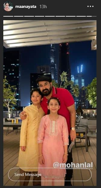 Viral pics from Mohanlal, Sanjay Dutt and Maanayata's Diwali celebrations in Dubai