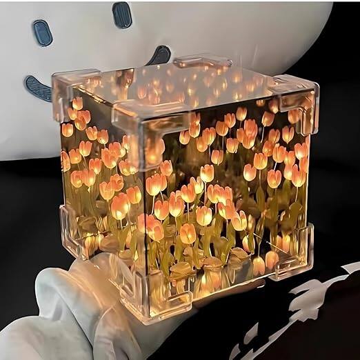 One94Store Tulip Glow Cube LED Night Lamp