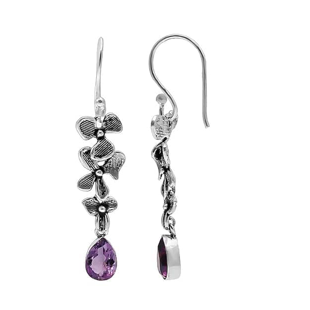 Roides Arts Amethyst Gemstone Earrings Roides Arts Amethyst Gemstone Earrings