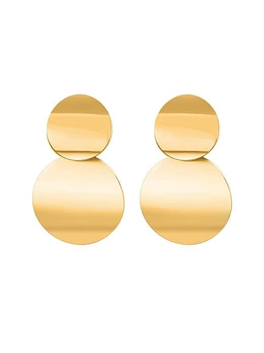 Yellow Chimes Gold Plated Circle Earrings Yellow Chimes Gold Plated Circle Earrings