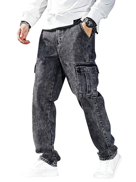 QNIM Men’s Cargo Jeans