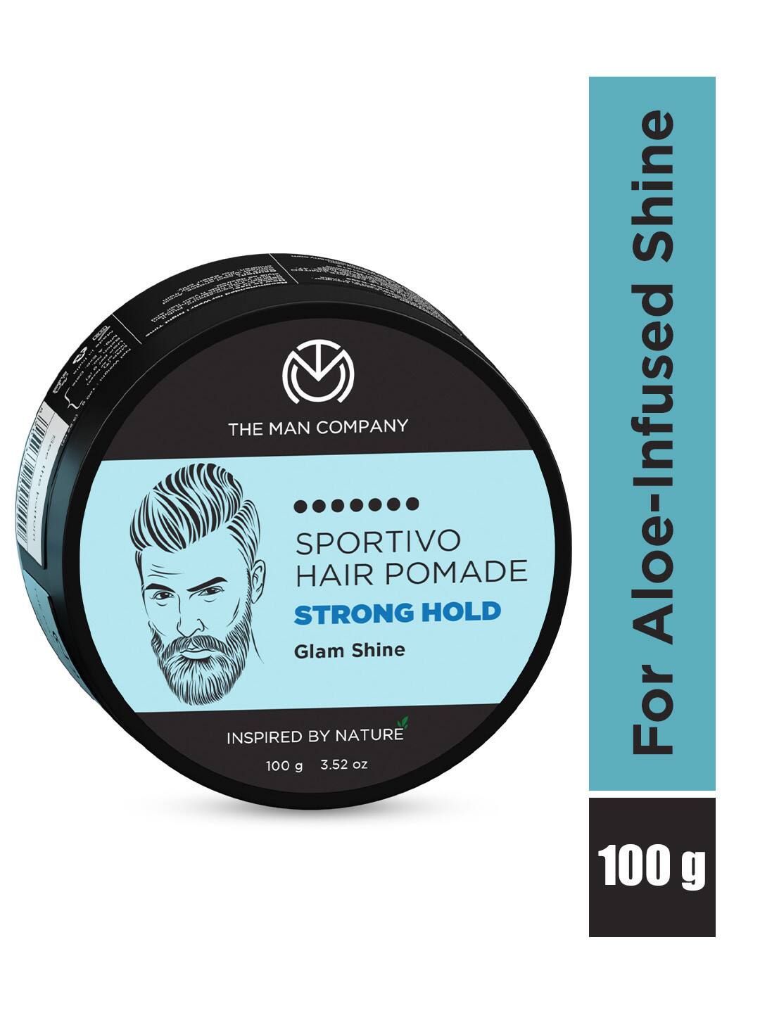 THE MAN COMPANY Sportivo Hair Styling Pomade Wax with Aloe Vera &amp; Vitamin E - 100 g